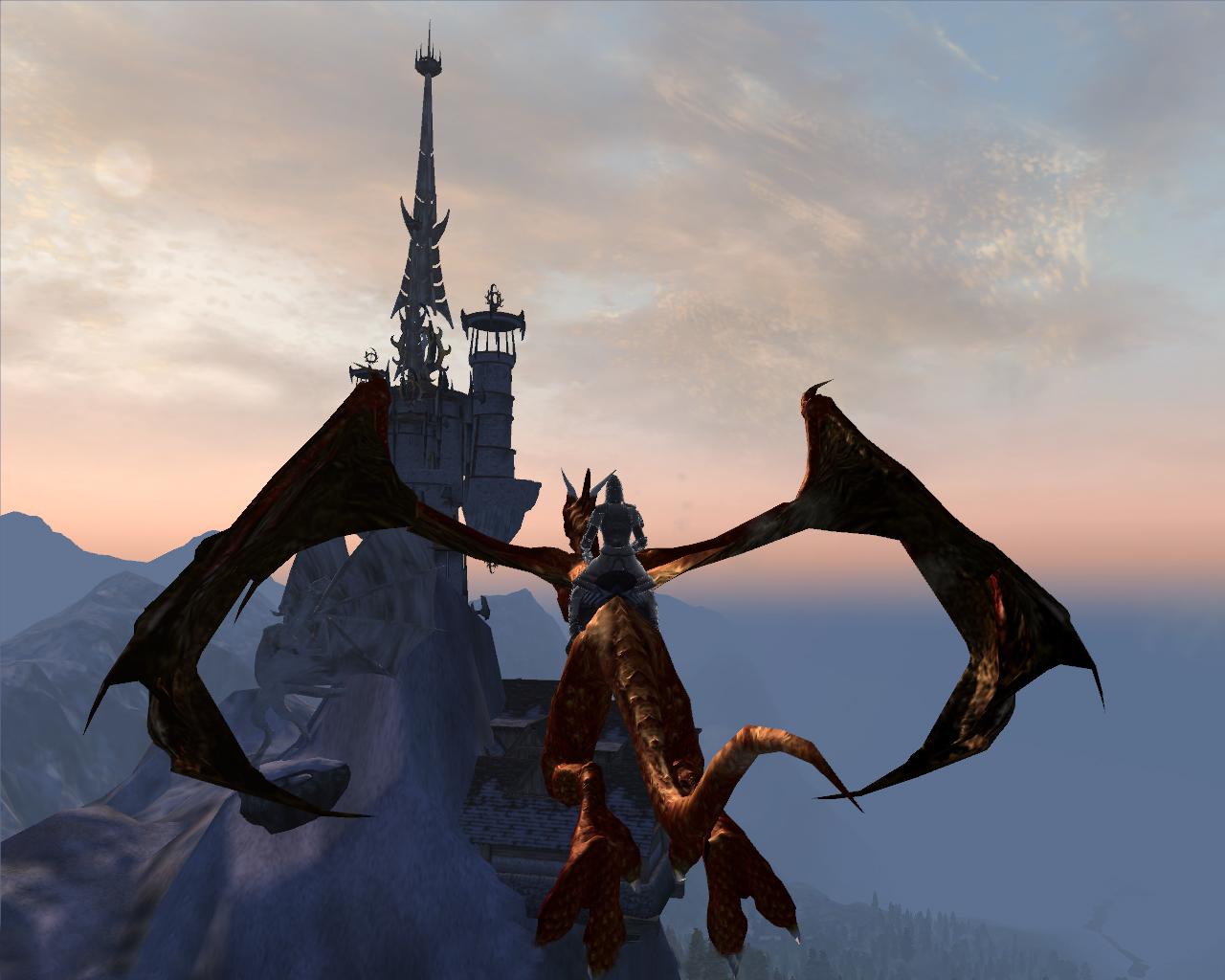 [21/09/2011] Neue Reittiere: Bei Oblivion gehört Akatosh Mount zu den populärsten Modifikationen. Immerhin dürft ihr dank der Modifikation einen Drachen reiten. Da es in Skyrim bereits sehr eindrucksvoll animierte Drachenwesen gibt, dürfte wohl recht zügig ein Modder einen Weg finden, diese reitbar zu machen. (Bild: Oblivion-Mod Akatosh Mount)