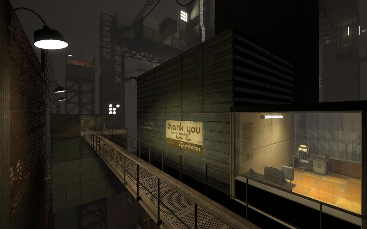 [05/09/2011] Die Portal 2-Mod Old Faithful bringt ein düsteres Design mit.