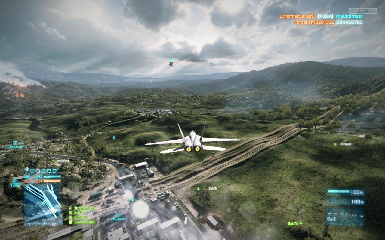 [29/09/2011] Battlefield 3 - Riesige Schlachten für bis zu 64 Spieler stehen bei dem Kriegs-Shooter Battlefield 3 auf der Tagesordnung. Dafür bedarf es entsprechend großer Karten. Die beste Aussicht über die weiten Landschaften genießen Kampfpiloten von ihren Jets aus. 