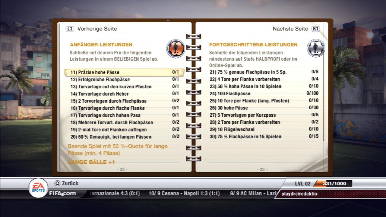 [29/09/2011] FIFA 12 - Die Leistungen - Virtual Pro - Passen Teil 2