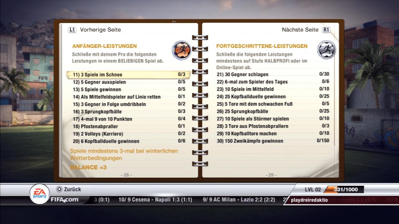 [29/09/2011] FIFA 12 - Die Leistungen - Virtual Pro - Körperlich Teil 2