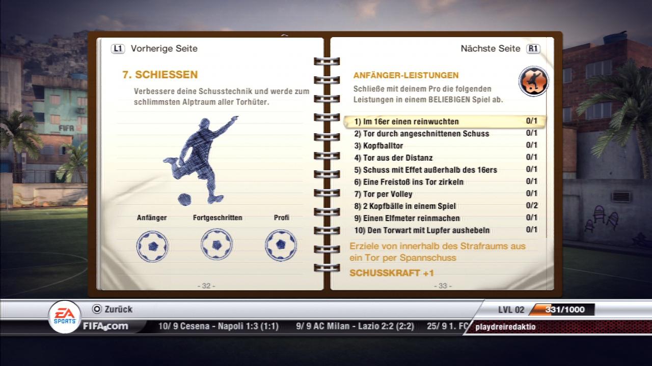 [29/09/2011] FIFA 12 - Die Leistungen - Virtual Pro - Schießen