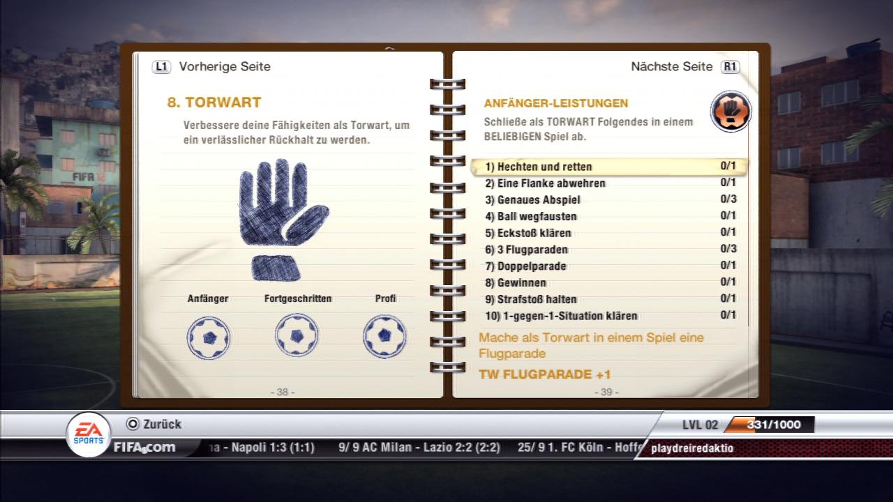 [29/09/2011] FIFA 12 - Die Leistungen - Virtual Pro - Torwart