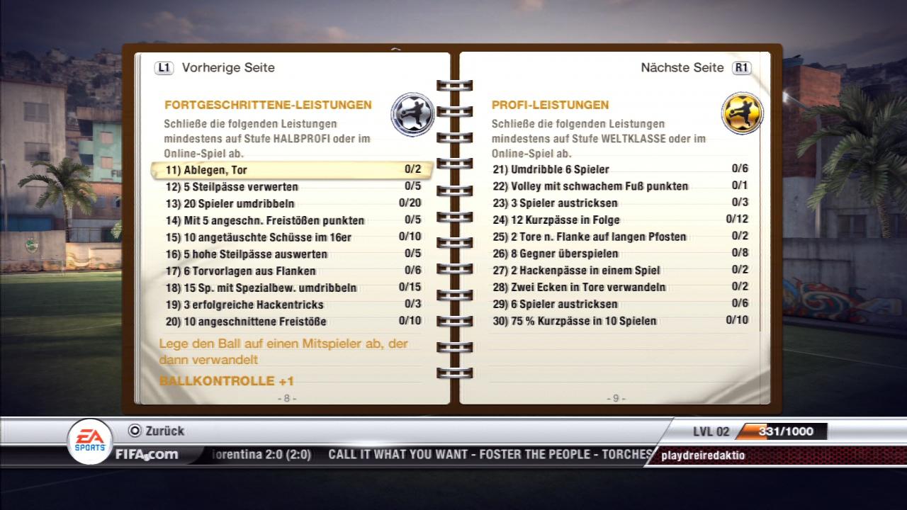 [29/09/2011] FIFA 12 - Die Leistungen - Virtual Pro - Balltechnik Teil 2