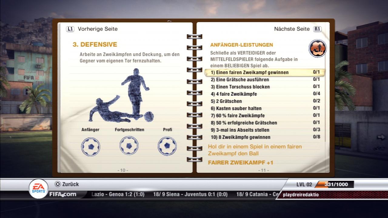[29/09/2011] FIFA 12 - Die Leistungen - Virtual Pro - Defensive