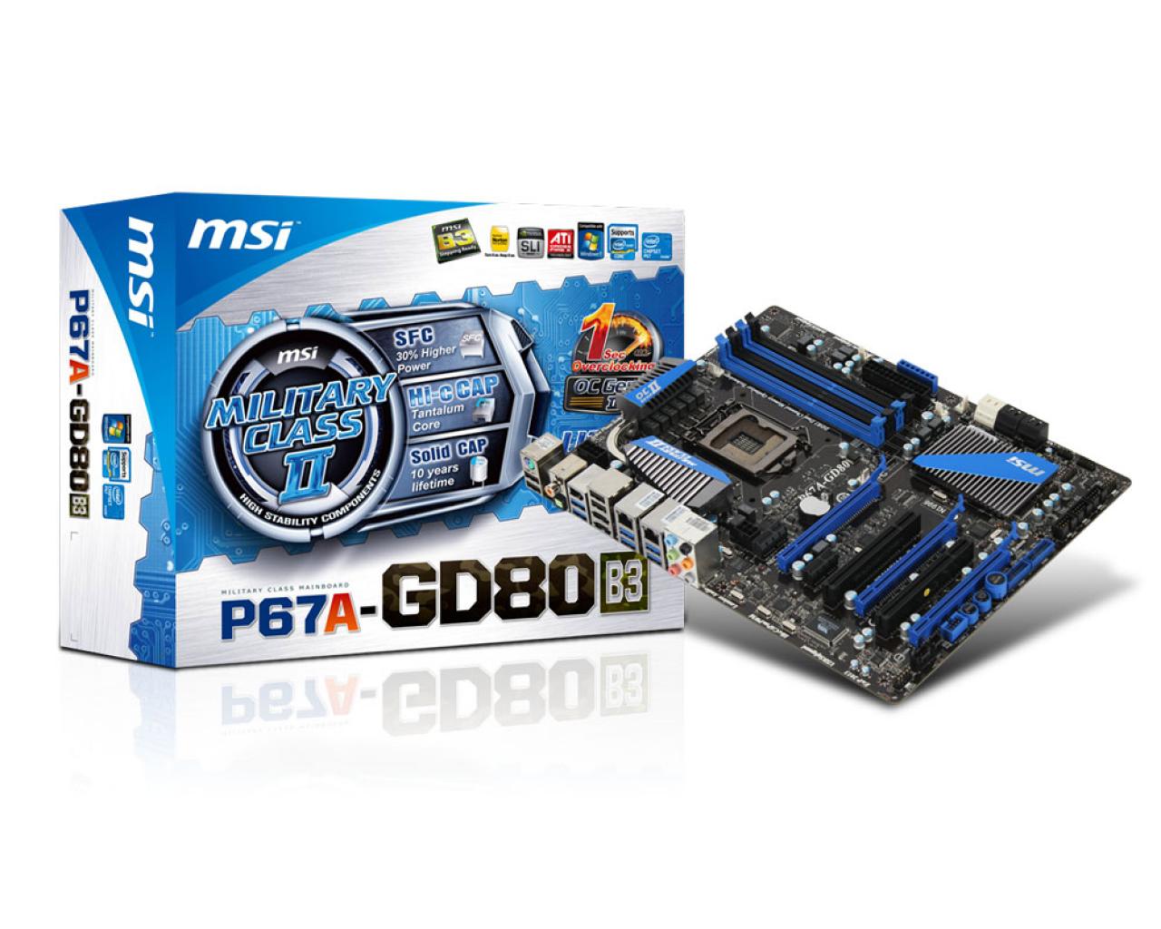 [14/10/2011] Top-Board für etwa 175 Euro: das MSI P67A-GD80