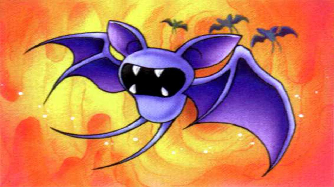[06/10/2011] Zubat (Pokemon-Reihe) - Die Fledermaus stellt zwar keine Gefahr dar, nervt aber durch ihre bloße Existenz. Zubat scheinen euch in Höhlen auf Schritt und Tritt zu verfolgen. Vier von fünf Zufallskämpfe in dunklen Grotten finden gegen die geflügelten Wesen statt. Sie einfach zu fangen, macht wenig Sinn, da Zubats schwache Pokemon sind.