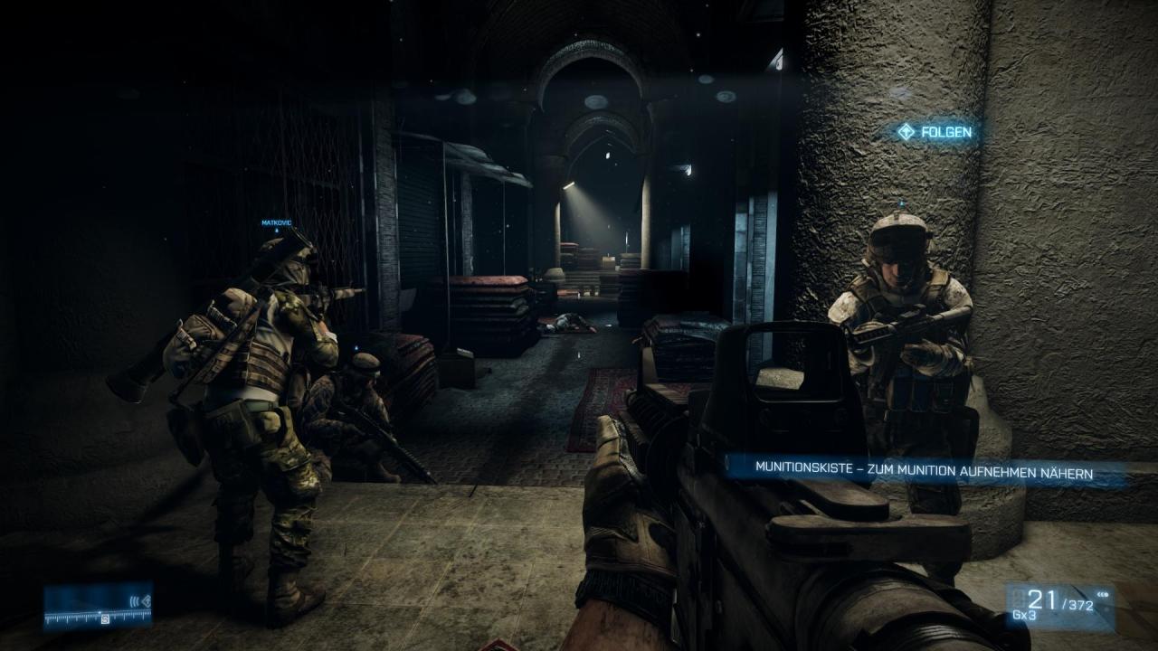 [21/10/2011] Die meiste Zeit seid ihr im Squad unterwegs. Nur selten seid ihr in Battlefield 3 auf euch allein gestellt.