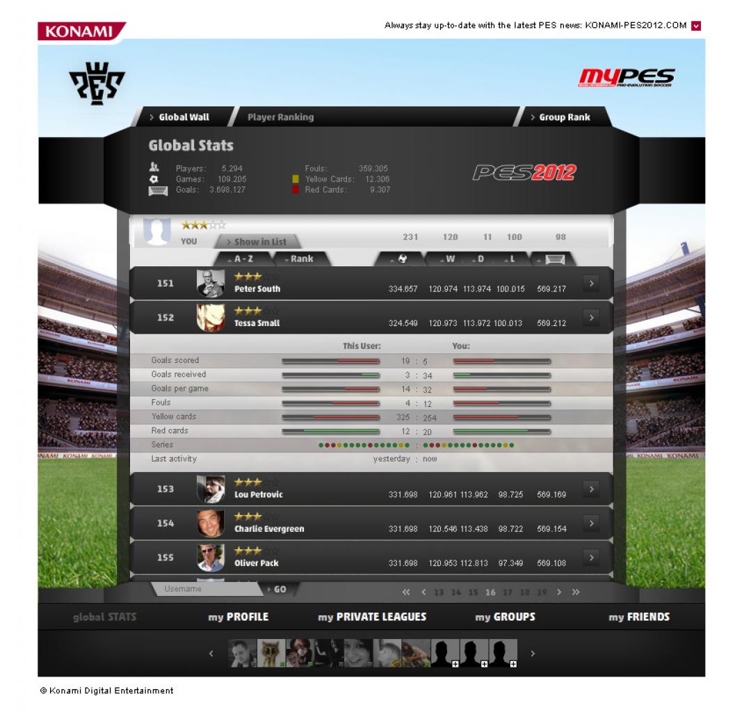 [14/10/2011] Die myPES-Application zu Pro Evolution Soccer 2012 ermöglicht euch das Erstellen eigener Ligen mit euren Freunden.