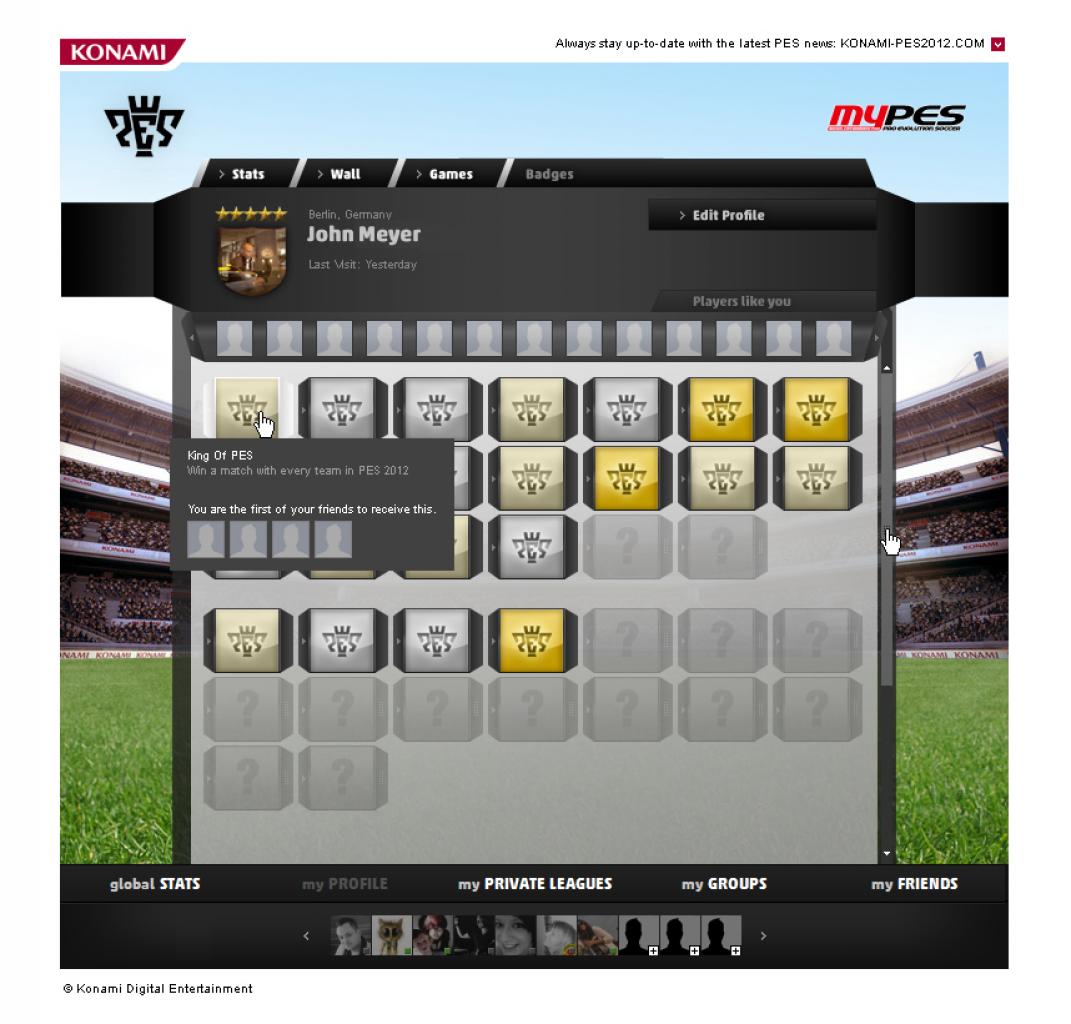 [14/10/2011] Durch die myPES-Application zu Pro Evolution Soccer 2012 wird Facebook ins Fußballspiel einbezogen. (3)