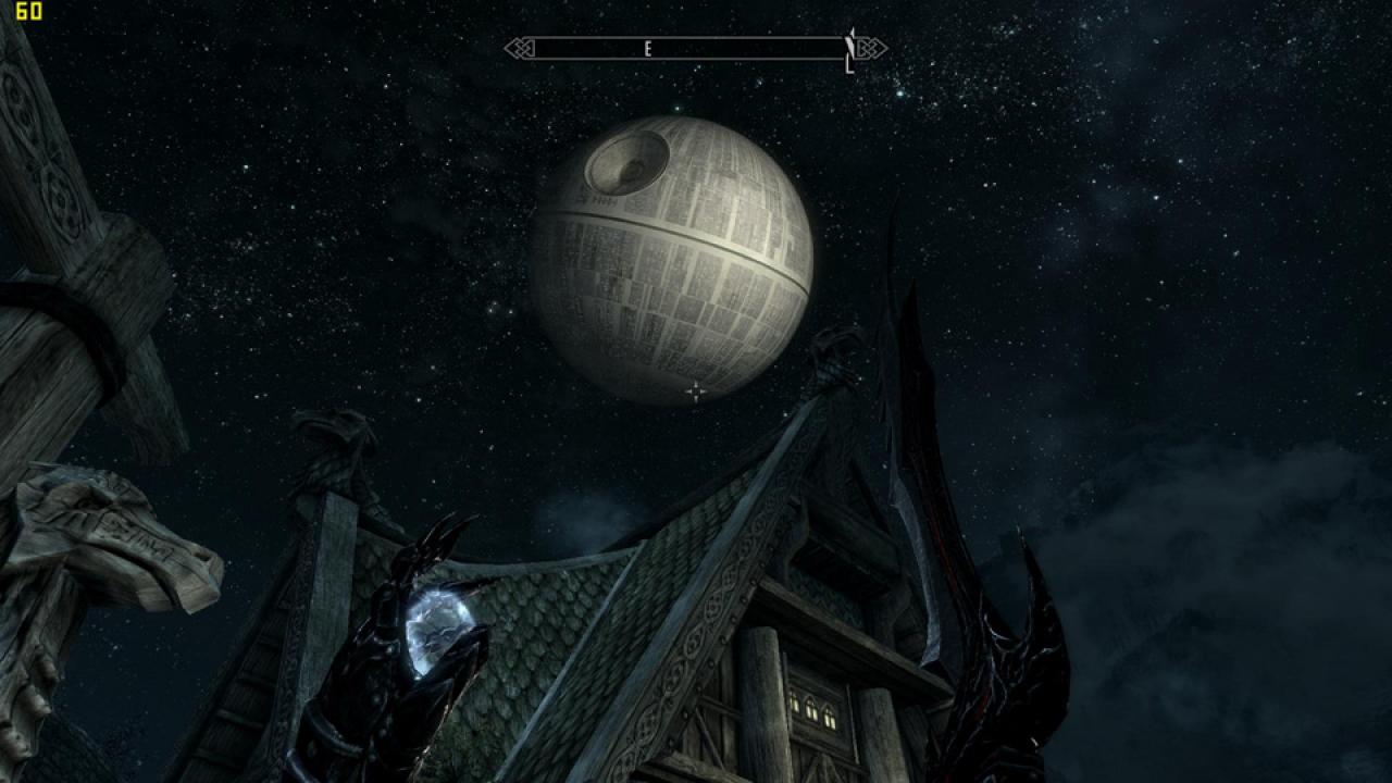 [20/11/2011] Eine neue Mod für Skyrim bringt den Todesstern aus der Star Wars-Saga in das Rollenspiel. (1)