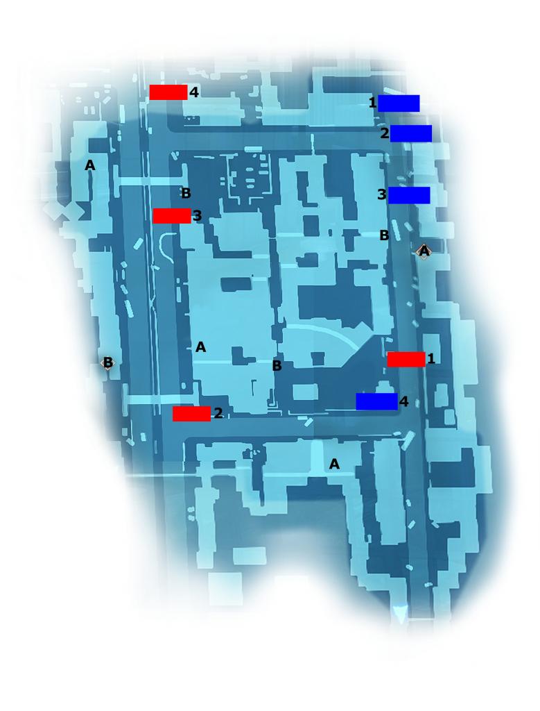 [24/11/2011] Battlefield 3 Multiplayer-Tipps: Rush auf Grand Bazaar. Auf dem Bild entspricht die Spiel-Reihenfolge einem 