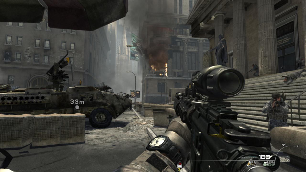 [08/11/2011] Modern Warfare 3: Die Call of Duty-Reihe steht im Mehrspieler-Modus für schnellen, umkomplizierten Spaß mit zahlreichen Unlockables. Auch in Modern Warfare 3 ist das Prinzip vertreten.