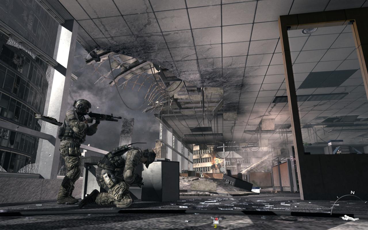 [13/11/2011] Modern Warfare 3: Tipp 3 - Seid ihr im Duell mit einem oder mehreren Gegnern, dürft ihr nicht ständig aus der gleichen Ecke schauen. Ihr macht es euren Kontrahenten damit viel zu einfach. Bringt Abwechslung rein und sucht euch verschiedene Stellungen, aus denen ihr ballern könnt.