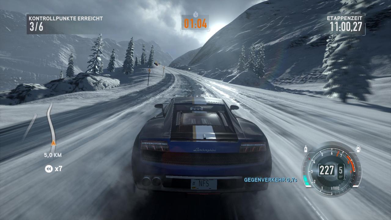 [14/11/2011] Need for Speed: The Run bietet eine schöne Optik, nicht nur in Schneegebieten.