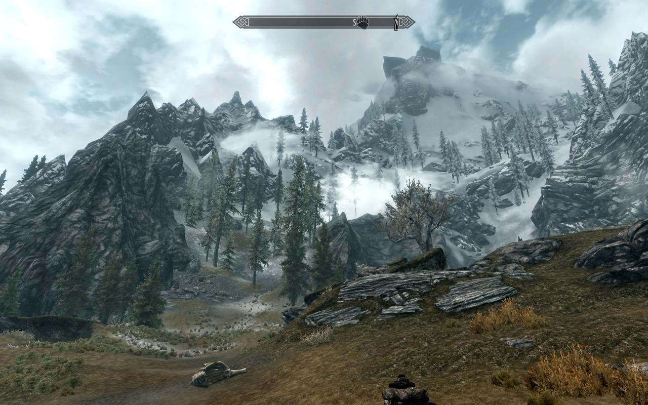 [30/11/2011] Hier seht ihr die leicht verbesserten Berge in Skyrim. Es wurde versucht, den Charakter des Originals zu bewahren.