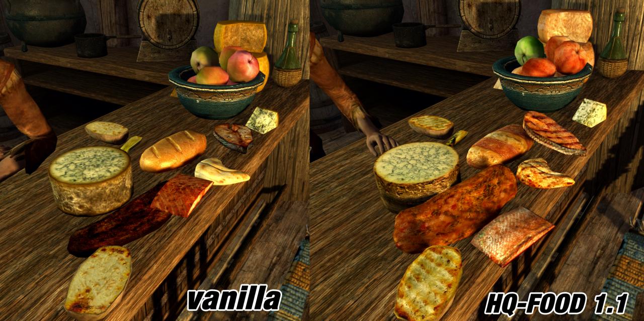 [24/11/2011] Ihr wollt schönere Lebensmittel? Dank High Quality Food für Skyrim ist das kein Problem.