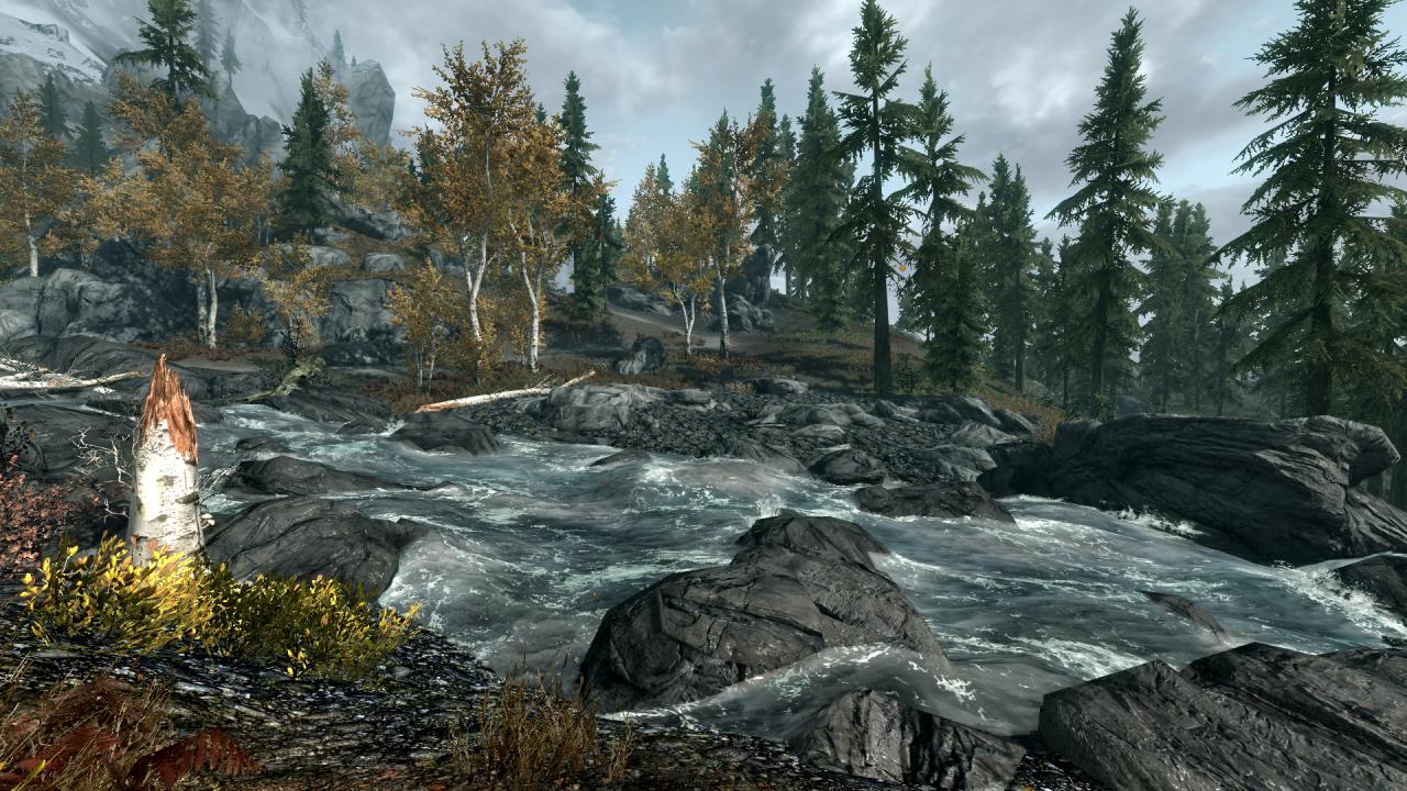 [14/11/2011] The Elder Scrolls 5: Skyrim - Wie schon in Oblivion kann man auch in Skyrim fast alle Objekte bewegen oder werfen. In Skyrim hat Bethesda allerdings noch eine Schippe draufgelegt. So haben die Flüsse Himmelsrand eine echte Strömung, die beispielsweise Leichen mitreißt.