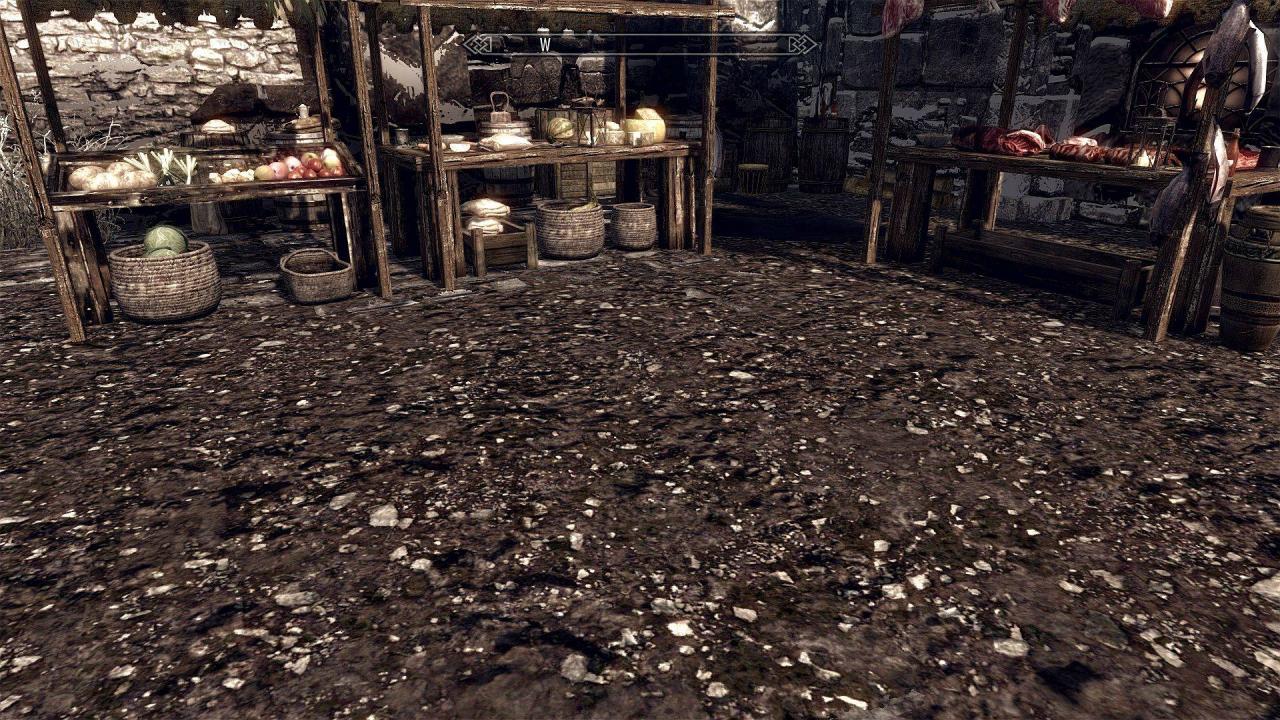 [18/11/2011] So sieht der Boden von Windhelm nach der Installation der Mod aus. Im Original wirkt dieser deutlich gestreckt.