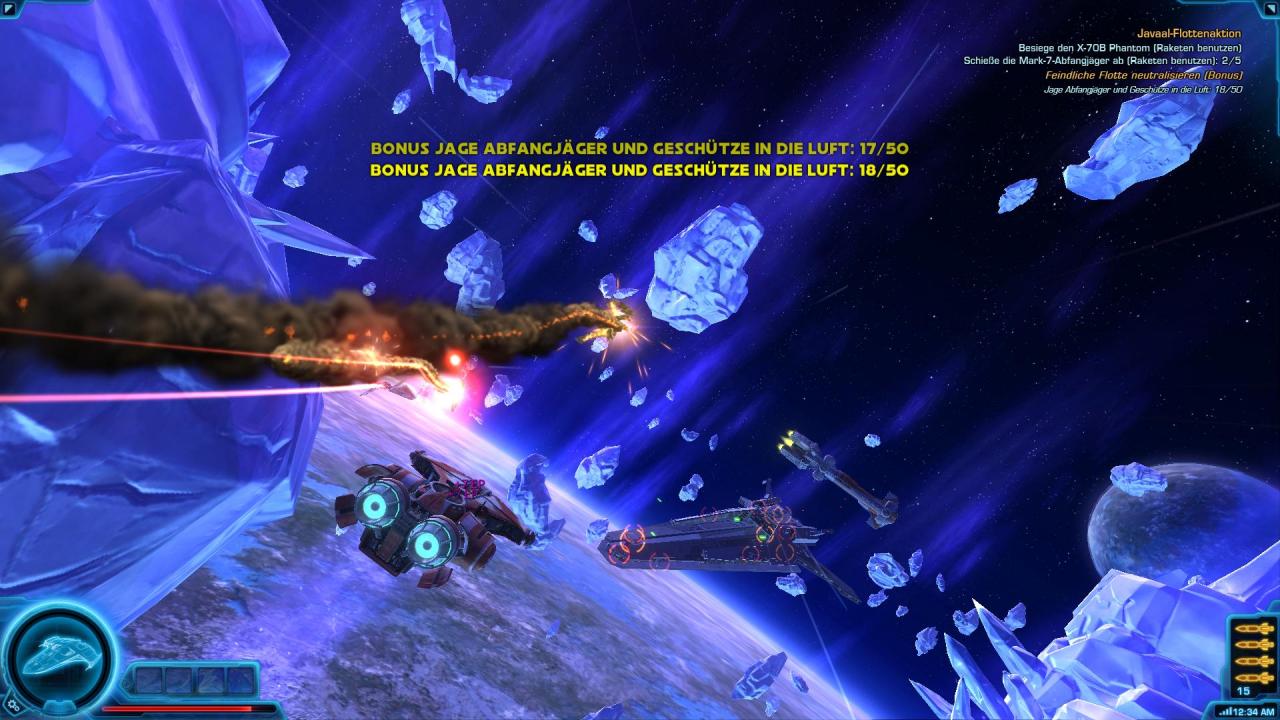 [18/11/2011] Zwar ist der Weg bei den Raumschlachten in SWTOR vorgegeben, kurzweilig sind die Fights aber allemal.