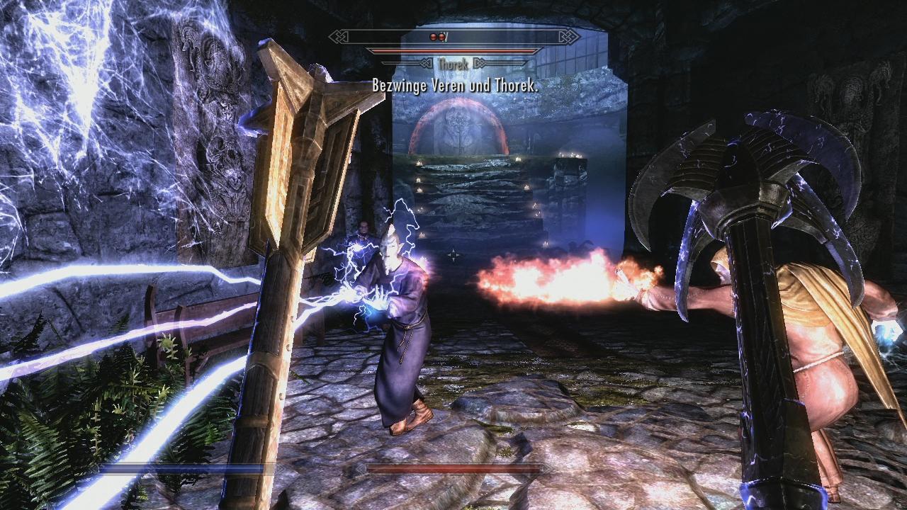 [10/11/2011] Waffen wie Rüstungsteile lassen sich mit verschiedensten magischen Effekten belegen. - Bild stammt aus der Xbox 360-Version von The Elder Scrolls 5: Skyrim.