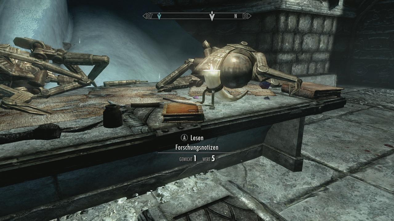 [10/11/2011] Typisch für The Elder Scrolls: In der Spielwelt lassen sich unzählige Bücher finden, die viele interessante Hintergrundgeschichten, aber auch Quest-Informationen und sogar Trainingspunkte bereithalten. - Bild stammt aus der Xbox 360-Version von The Elder Scrolls 5: Skyrim.
