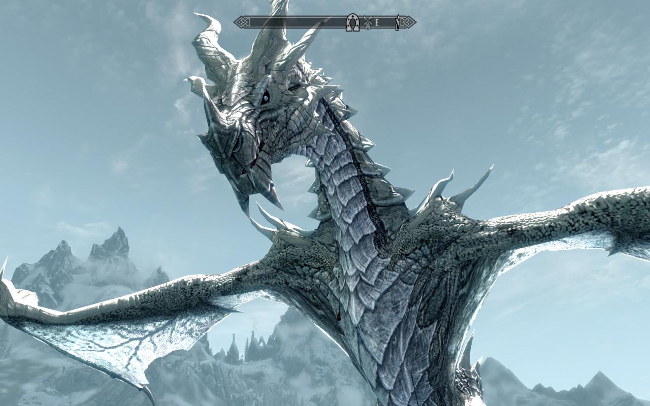 [27/11/2011] Neue Mod für The Elder Scrolls 5: Skyrim sorgt für weiße Drachen. 