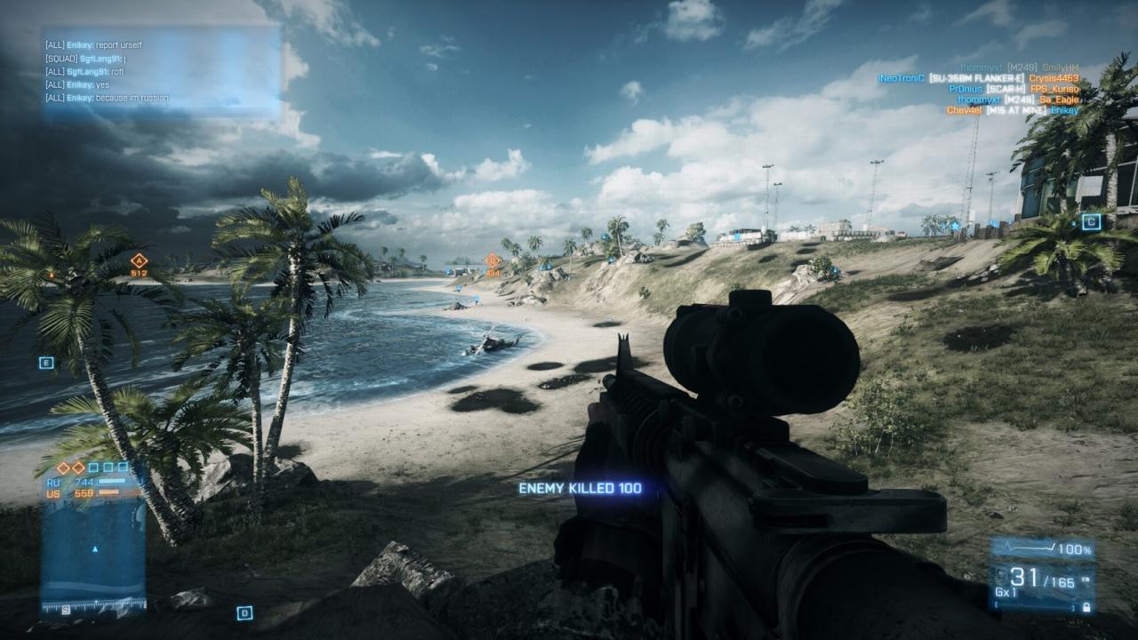 [13/12/2011] November: Auch Battlefield 3 ist im November absolut erwähnenswert. Der Einzelspielermodus kommt mit 87 Prozent nciht an MW 3 und Skyrim heran, der Mehrspielermodus liegt hingegen mit 94 Prozent sogar noch weiter vorne.