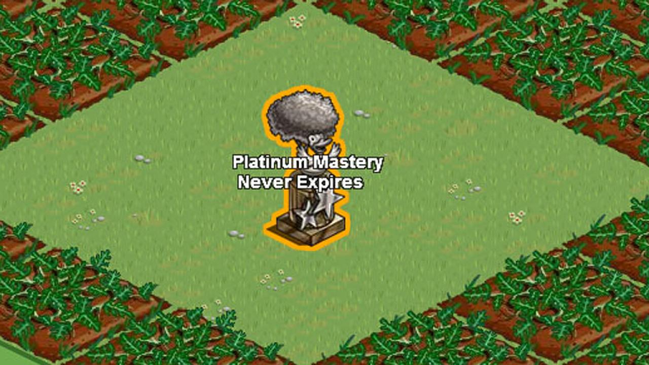 [20/12/2011] 9 - Platinum Mastery Statue (Farmville) - Um seine Pflanzen und Bäume auf den höchsten Level zu bringen, braucht vor allem zwei Dinge: Zeit und Geduld. Mit der Platinum Mastery Statue geht das Ganze gleich doppelt so schnell. Allerdings kostet das Objekt der Begierde rund 50 US-Dollar. 
