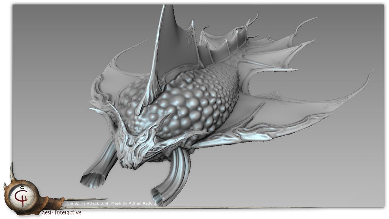 [12/12/2011] Das High Poly Mesh wird für die Erstellung der benötigten Maps im Spiel benutzt.