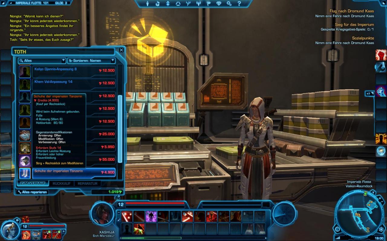 [15/12/2011] Bei der Spielmechanik geht SWTOR klassische Wege. Wer schon einmal ein MMO gespielt hat, wird sich sofort zurechtfinden.