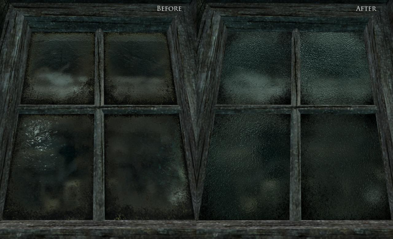 [26/01/2012] Hier seht ihr den direkten Unterschied zwischen Vanilla-Fenstern und gemoddeten Fenstern.
