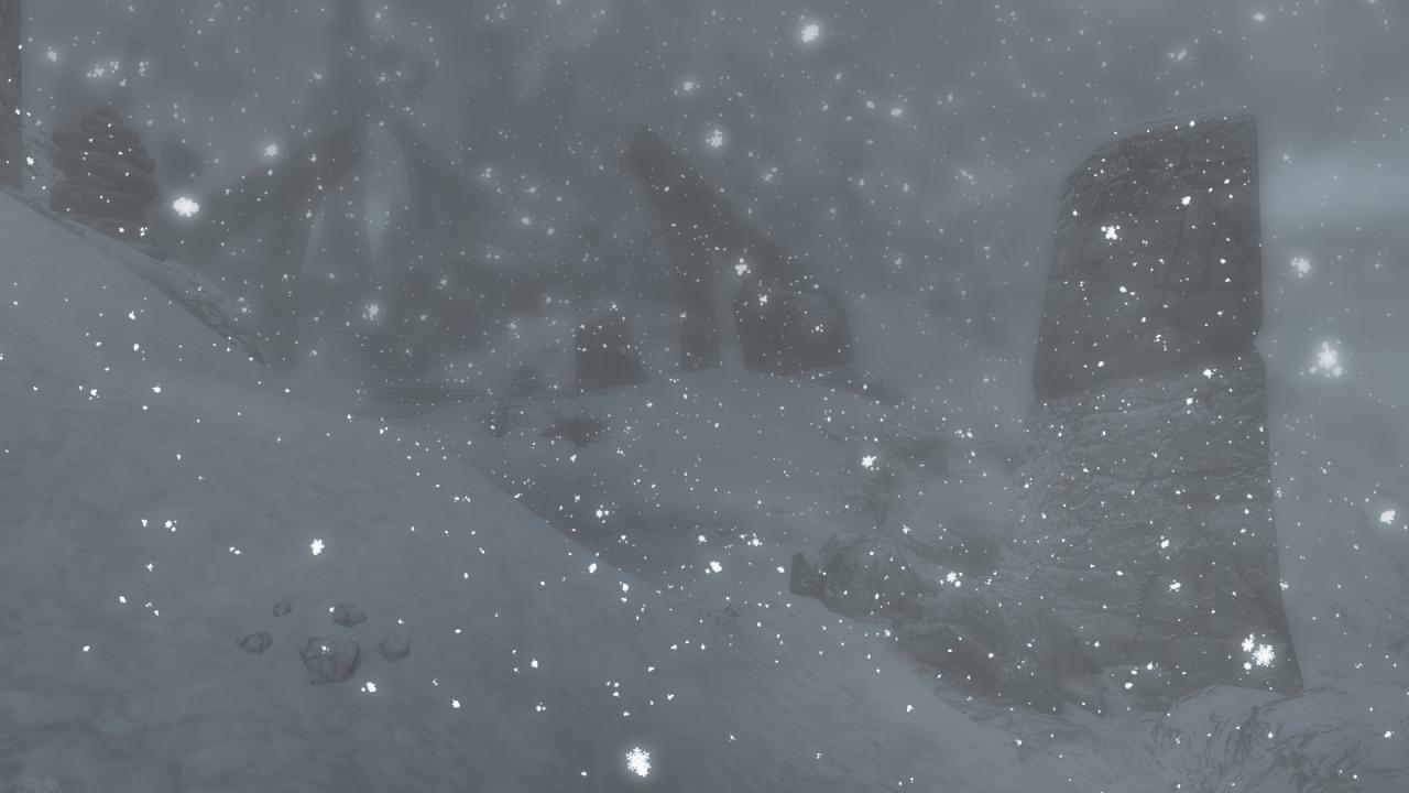 [19/01/2012] Hier seht ihr, wie die Schneeflocken nach der Mod-Installation aussehen.