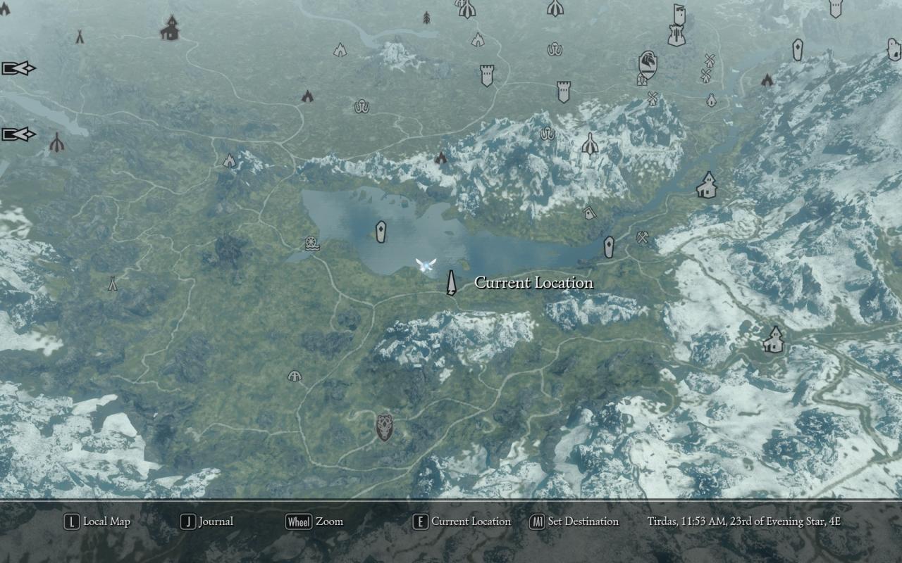 [02/01/2012] Die neue Map für Skyrim ist deutlich übersichtlicher als die Vanilla-Karte.