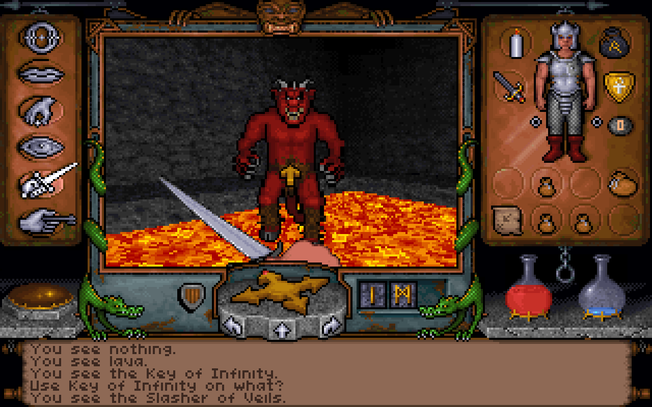 [08/02/2012] Looking Glass (damals noch Blue Sky Productions) bringt 1992 einen grandiosen Ableger auf den Markt - Ultima Underworld ist das erste Rollenspiel mit voll texturierter 3D-Umgebung.
