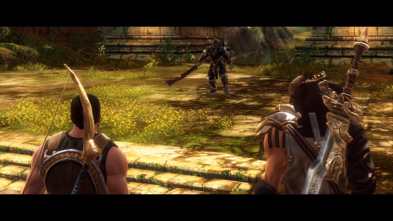 [10/02/2012] Kingdoms of Amalur: Reckoning-Komplettlösung - Ein Hinterhalt! Zusammen mit Agarth wehren wir die Tuatha ab.