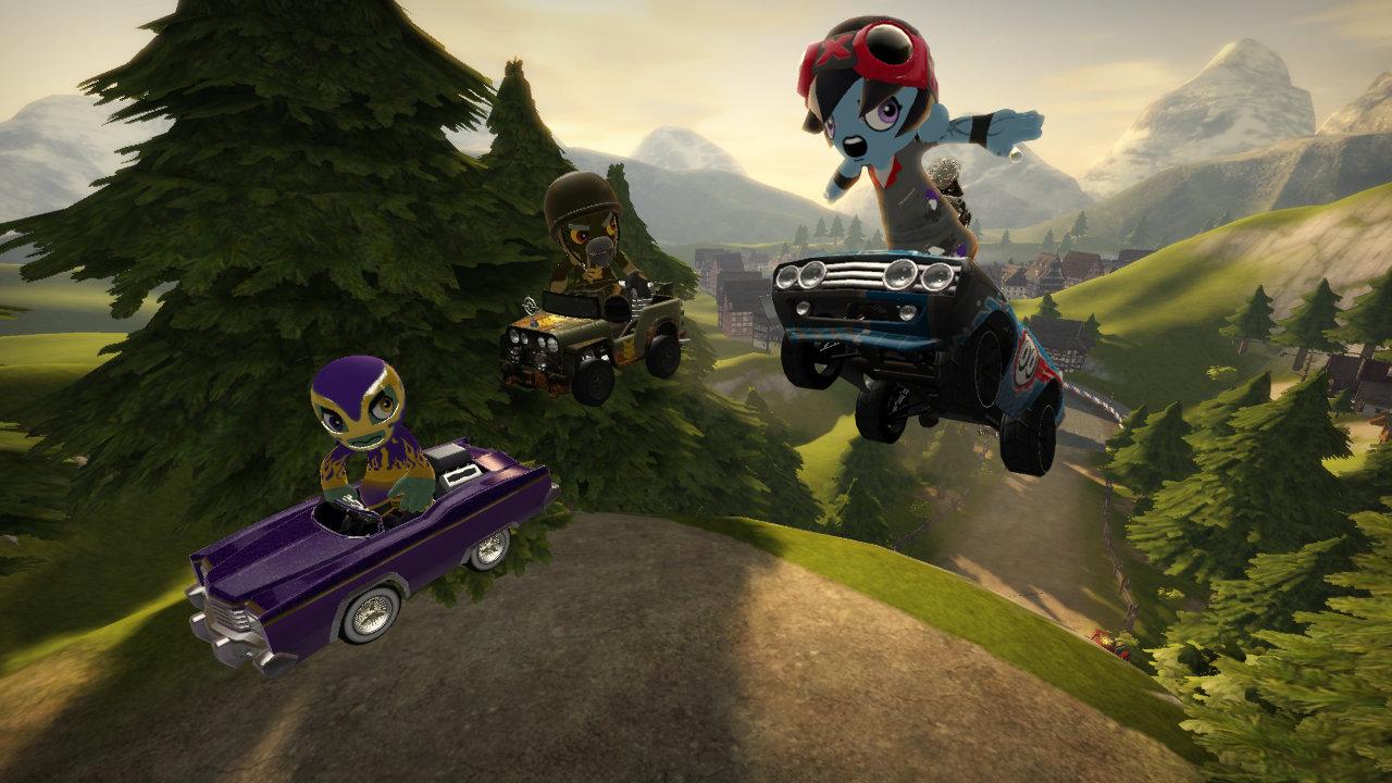 [13/02/2012] Modnation Racers verfolgt das selbe Prinzip wie LittleBigPlanet: Play, Create, Share. Nur geht es hier darum, Rennstrecken für sich und seine Freunde zu erstellen und mit anderen Spielern zu teilen.
