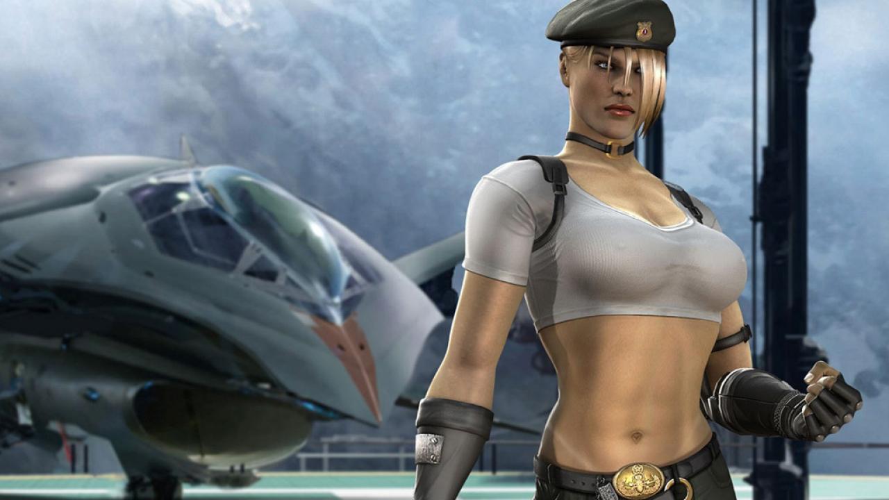 [23/02/2012] Sonya (Mortal Kombat-Reihe) - Na, habt ihr den Kampfjet im Hintergrund ausmachen können? Falls nicht, ist auch nicht weiter schlimm. Unser Blick richtete sich ebenfalls zunächst auf die zwei sehr beeindruckenden Argumente der blonden Amazone. Anfassen ist leider verboten. Sonya's Schlagkraft in der Arena ist nicht zu unterschätzen.