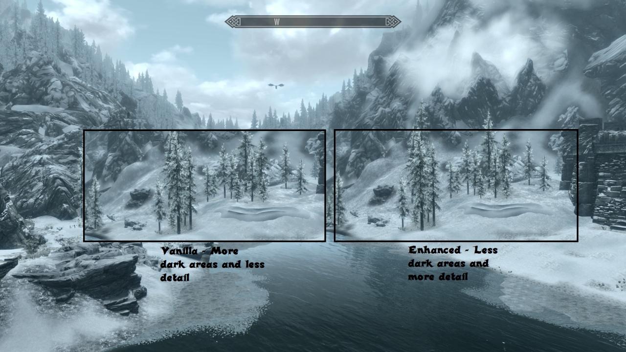 [01/02/2012] Hier seht ihr die Detaildarstellung in der Ferne mit und ohne Mod.