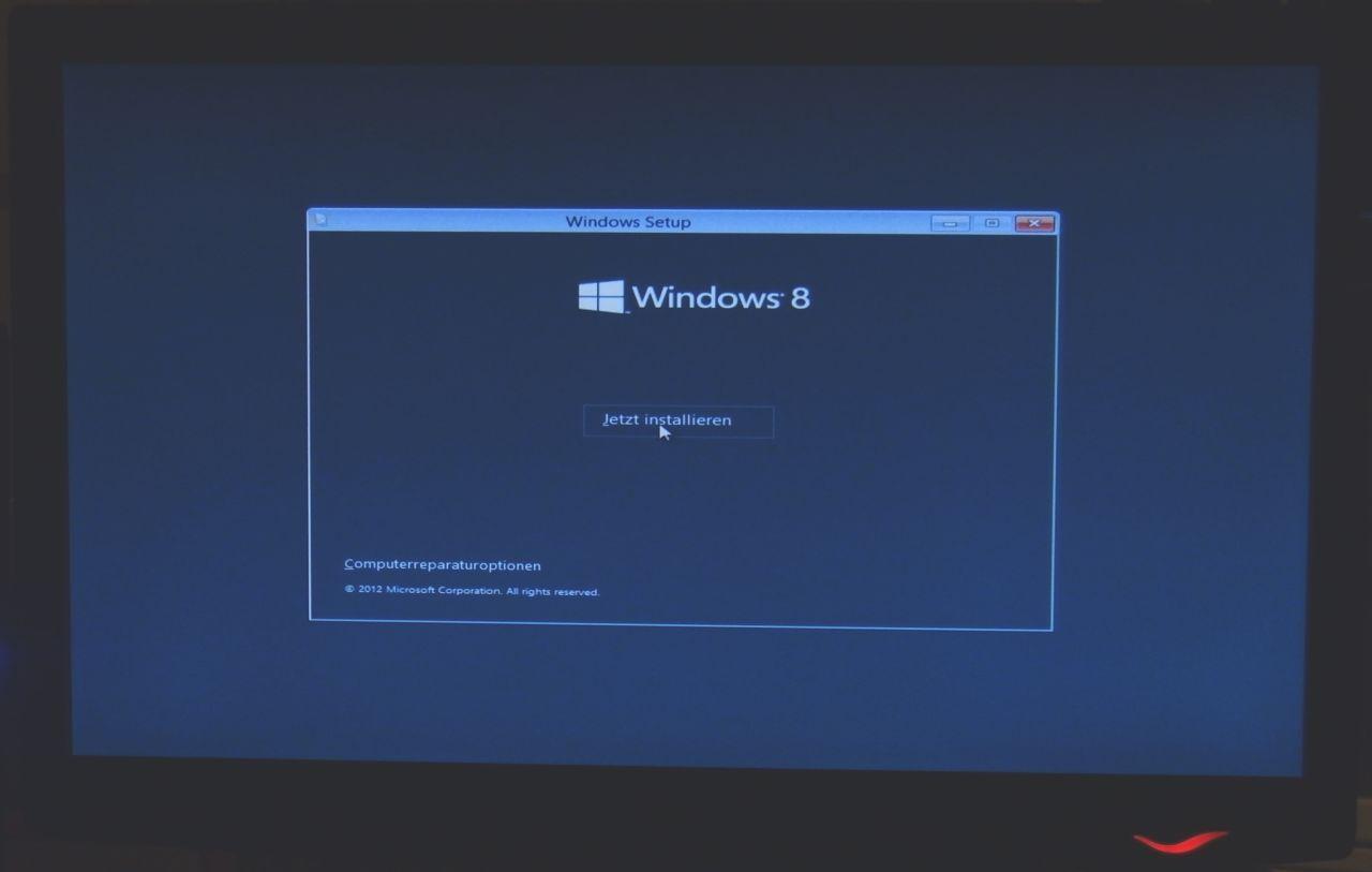 [16/03/2012] Windows 8: Setup Start
