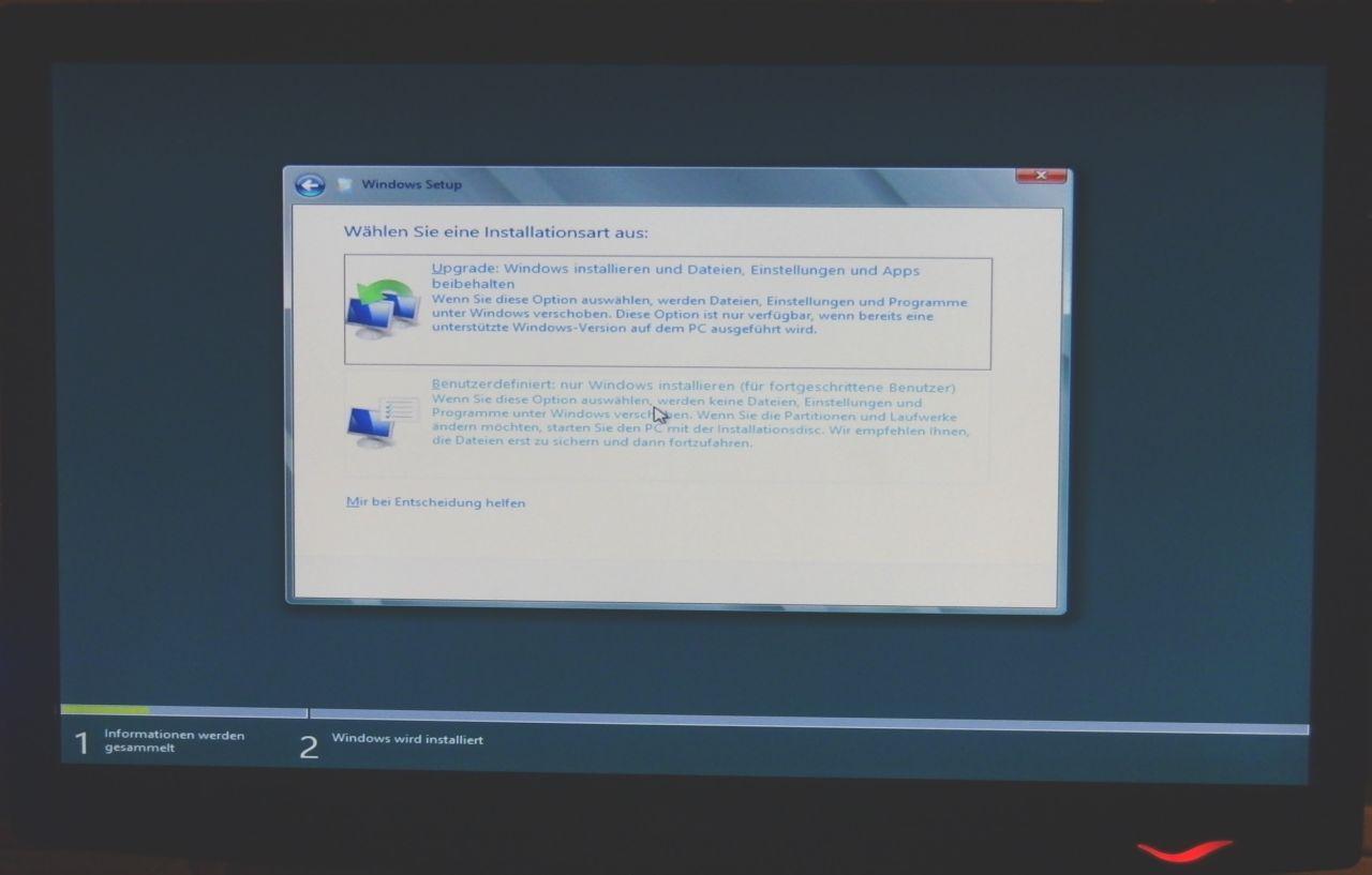 [16/03/2012] Windows 8: Art des Setups