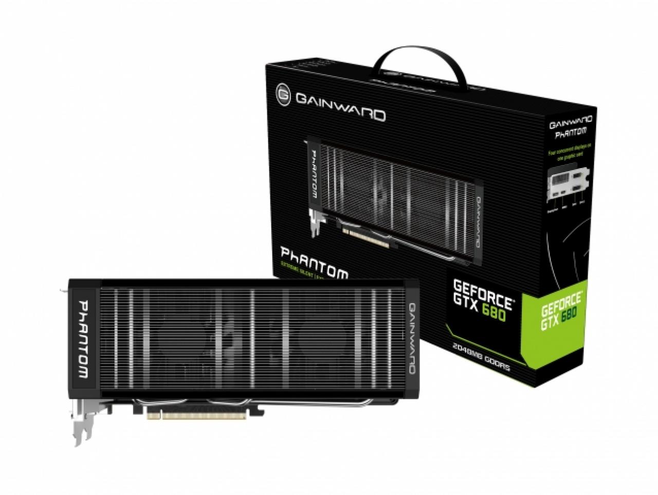 [13/04/2012] Eine von zwei Nvidia GeForce GTX 680 mit Custom-Kühlung: die GTX 680 Phantom von Gainward