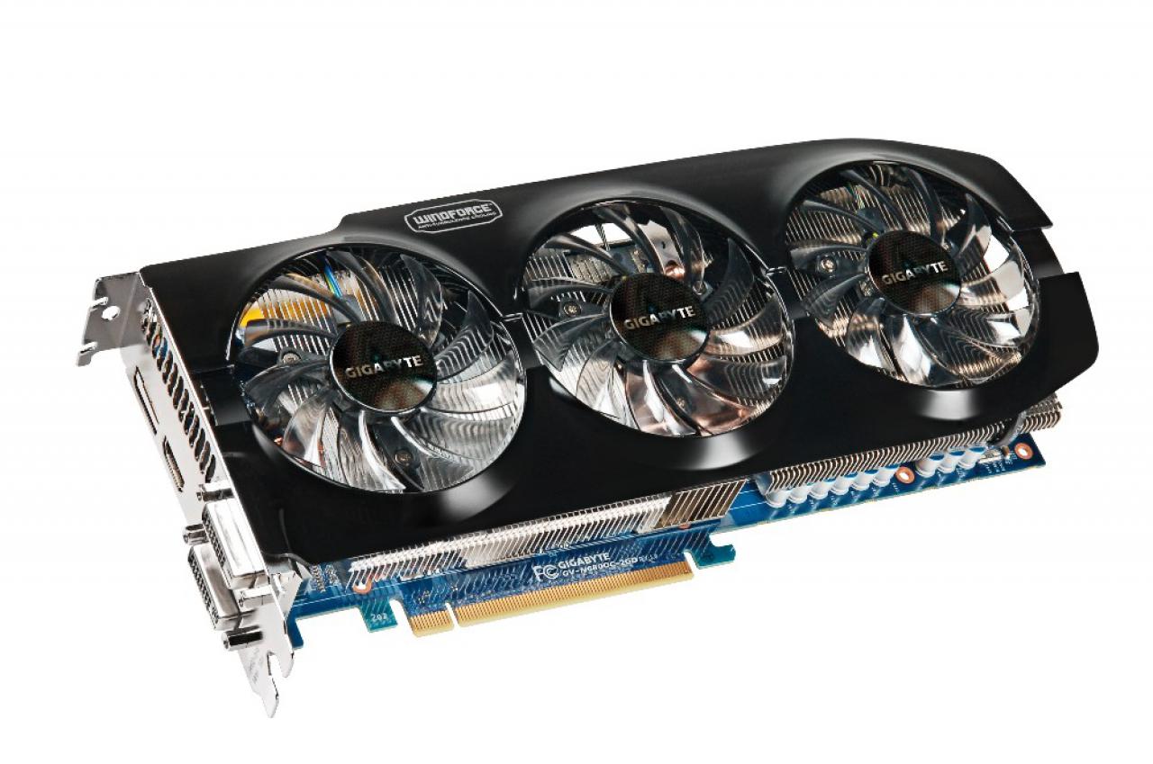 [13/04/2012] Gute Kühlung für AMDs Topmodell Radeon HD 7970 bietet die WindForce 3x von Gigabyte für 470 Euro.
