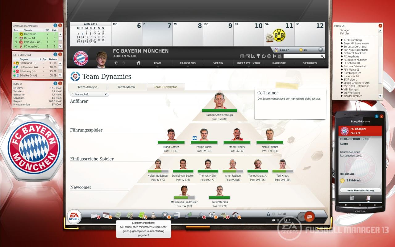 [30/05/2012] Fussball Manager 13 stellt sich unserem Test: Ist die neue Manager-Simulation von Bright Future und Electronic Arts die neue Genreferenz? (1)