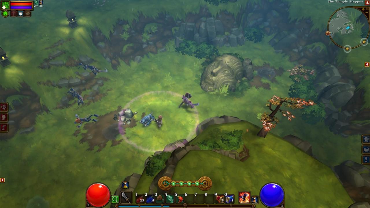 [09/05/2012] Riesige Spielwelt - Nach Angaben von Runic Games ist die Spielwelt von Torchlight 2 fünf Mal so groß wie in Teil 1. Außerdem sollen die Areale wesentlich abwechslungsreicher sein. Dieses Mal erforschen Abenteurer nicht nur finstere Höhlen und Dungeons, sondern auch eine komplette Oberwelt (siehe Screenshot). 