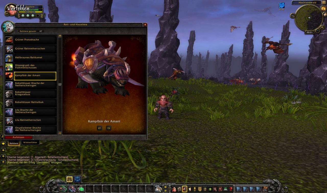 [04/05/2012] Mounts, Erfolge und Haustiere werden mit WoW Patch 5.0.4 an den battle.net-Account geknüpft