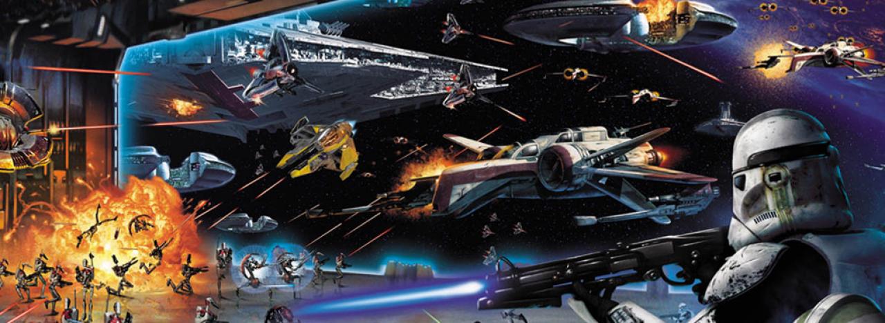 [03/05/2012] Weltraum-Schlachten & Boden- und Luftschlachten - Wenn wir an Star Wars denken, denken wir auch immer an epische Weltraumschlachten à la X-Wing und TIE Fighter. Zudem hoffen wir, dass Dice sich an dem PSP-Ableger orientiert und Boden- mit Luftschlachten kombiniert.