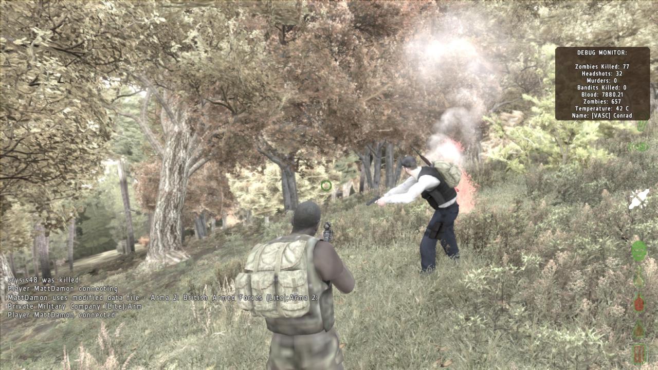 [11/06/2012] Auf den Servern von DayZ treiben sich aber neben Untoten auch noch andere Spieler und Banditen herum, die eine konstante Gefahr darstellen. (5)