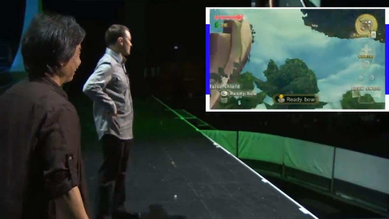 [07/06/2012] [2010] - Pannen bei der Zelda: Skyward Sword-Präsentation - Das neue Zelda sollte sich dank Wii MotionPlus-Technologie präziser steuern lassen als je zuvor. Dumm nur, dass die Vorstellung dieses Features gründlich in die Hose ging. Da halfen auch die Scherze des Entwickler-Urgesteins Shigeru Miyamoto wenig.