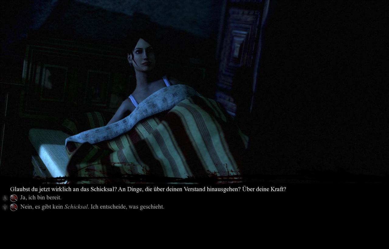 [02/07/2012] Wiedereinmal kann Lara eine Entscheidung treffen und beeinflußt so eins der verschiedenen Enden in Memento Mori 2. 